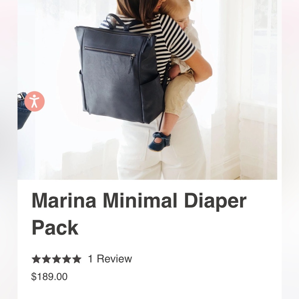 Freshly Picked Marina Minimal Diaper Pack- Diaper Bag- New in Bag